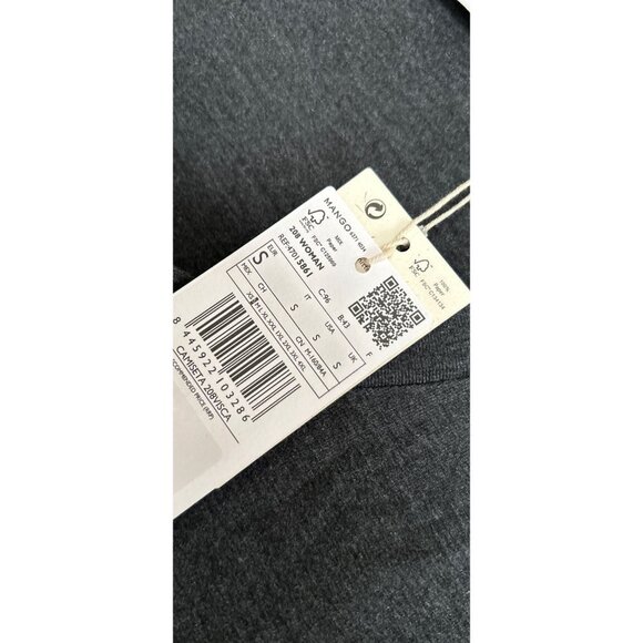 NEW! MNG Crewneck Gray T-Shirt Size Small - Picture 6 of 6